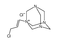 1-(3-chloroallyl)-3,5,7-triaza-1-azoniatricyclo[3.3.1.13,7]decane chloride Structure