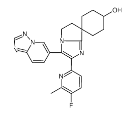 3'-([1,2,4]TRIAZOLO[1,5-A]PYRIDIN-6-YL)-2'-(5-FLUORO-6-METHYLPYRIDIN-2-YL)-5',6'-DIHYDROSPIRO[CYCLOHEXANE-1,7'-PYRROLO[1,2-A]IMIDAZOL]-4-OL picture