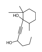 1-(3-hydroxyhex-1-ynyl)-2,2,6-trimethylcyclohexan-1-ol Structure