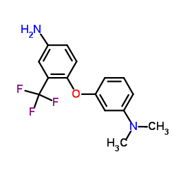 3-[4-Amino-2-(trifluoromethyl)phenoxy]-N,N-dimethylaniline Structure