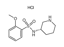 (S)-2-Methoxy-N-piperidin-3-yl-benzenesulfonamide hydrochloride Structure