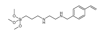 1,2-Ethanediamine, N1-[(4-ethenylphenyl)methyl]-N2-[3-(trimethoxysilyl)propyl]结构式