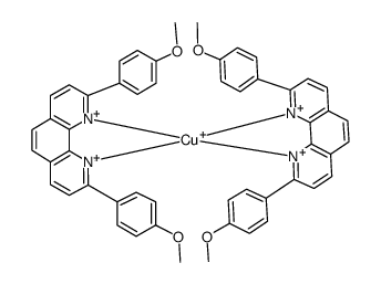 Cu(2,9-di(p-anisyl)-1,10-phenanthroline)2(1+)结构式