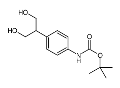 tert-butyl N-[4-(1,3-dihydroxypropan-2-yl)phenyl]carbamate结构式