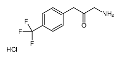 1-amino-3-[4-(trifluoromethyl)phenyl]propan-2-one,hydrochloride结构式