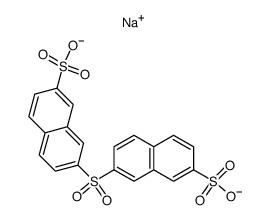 7,7'-sulfonyl-bis-naphthalene-2-sulfonic acid , disodium-salt结构式