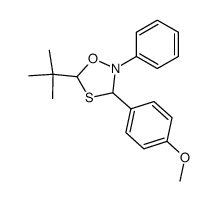 5-tert-Butyl-3-(4-methoxy-phenyl)-2-phenyl-[1,4,2]oxathiazolidine Structure