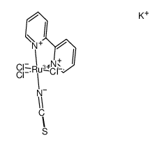 [RuCl3(2,2'-bipyridine)(SCN)]结构式