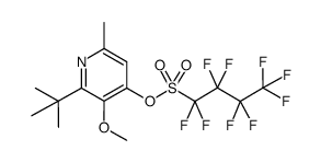 2-tert-butyl-3-methoxy-6-methyl-4-pyridinyl nonaflate Structure