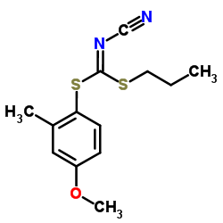 (4-Methoxy-2-methylphenyl)propyl-cyanocarbonimidodithioate结构式