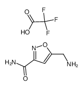 5-(aminomethyl)-1,2-oxazole-3-carboxamide trifluoroacetate结构式