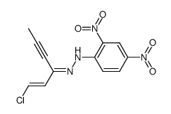 1-Chlor-3-(2.4-dinitro-phenylhydrazono)-hexen-(1)-in-(4)结构式