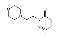 6-methyl-2-(2-morpholin-4-yl-ethyl)-2H-pyridazin-3-one Structure