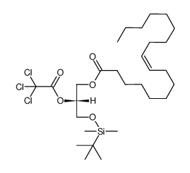 1-oleoyl-2-trichloroacetyl-3-O-tert-butyldimethylsilyl-sn-glycerol Structure