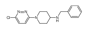 1-(6-chloro-3-pyridazinyl)- N -(phenylmethyl)-4-piperidinamine结构式
