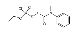 (ethoxydichloromethyl)(methylphenylcarbamoyl)disulfane结构式