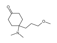 4-Dimethylamino-4-(3-methoxy-propyl)-cyclohexanone结构式