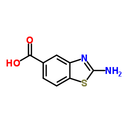 2-氨基-5-苯并噻唑羧酸结构式