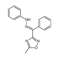 (5-methyl-[1,2,4]oxadiazol-3-yl)-phenyl-methanone phenylhydrazone Structure