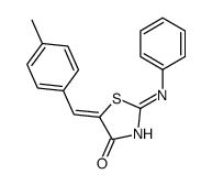 2-anilino-5-[(4-methylphenyl)methylidene]-1,3-thiazol-4-one结构式