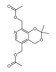 2'-acetoxy-5'-O-acetyl-3,4'-O-isopropylidenepyridoxol结构式