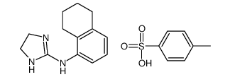 1-NAPHTHYLAMINE, 5,6,7,8-TETRAHYDRO-N-(2-IMIDAZOLIN-2-YL)-, p-TOLUENES ULFONATE结构式