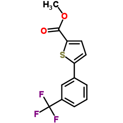 2-Thiophenecarboxylic acid, 5-[3-(trifluoromethyl)phenyl]-, methyl ester Structure
