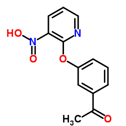 1-{3-[(3-Nitro-2-pyridinyl)oxy]phenyl}ethanone Structure