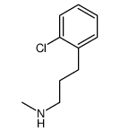 3-(2-chlorophenyl)-N-methylpropan-1-amine结构式