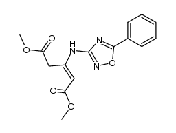 dimethyl 3-[(5-phenyl-1,2,4-oxadiazol-3-yl)amino]-2-pentenedioate结构式