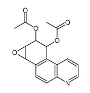 1a,8,9,9a-tetrahydro[1]benzoxireno[3,2-f]quinoline-8,9-diyl diacetate结构式