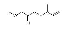 1-methoxy-5-methyl-6-hepten-2-one Structure