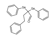 4-phenyl-2,2-bis(phenylselenenyl)butanal结构式
