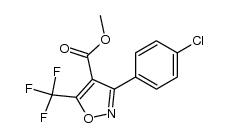 methyl 3-(4-chlorophenyl)-5-trifluoromethyl-4-isoxazolecarboxylate Structure