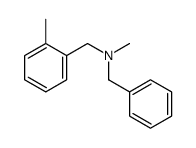 N-methyl-N-[(2-methylphenyl)methyl]-1-phenylmethanamine结构式