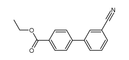 3'-cyanobiphenyl-4-carboxylic acid ethyl ester Structure