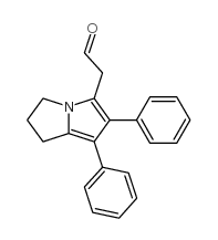 6,7-diphenyl-2,3-dihydro-1H-pyrrolizin-5-yl-acetaldehyde Structure