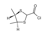 1,3-Dithiolane-2-carbonylchloride,4,5-dimethyl-,[4S-(2alpha,4alpha,5beta)]-(9CI) Structure