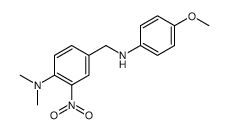4-[(4-methoxyanilino)methyl]-N,N-dimethyl-2-nitroaniline结构式
