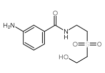 3-amino-n-[2-(2-hydroxyethyl)sulfonyl]ethyl benzamide Structure