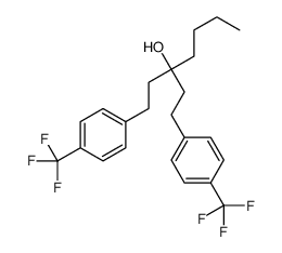 1-[4-(Trifluoromethyl)phenyl]-3-{2-[4-(trifluoromethyl)phenyl]eth yl}-3-heptanol Structure