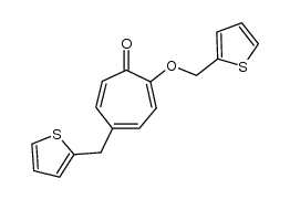 5-(2-Thienylmethyl)-2-(2-thienylmethoxy)tropone Structure