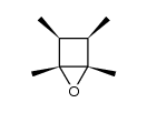 1r,2c-epoxy-1,2t,3t,4t-tetramethyl-cyclobutane Structure