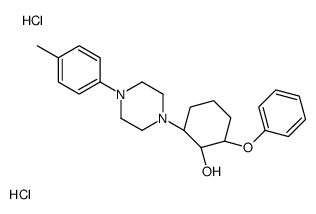 (1R,2S,6R)-2-[4-(4-methylphenyl)piperazin-1-yl]-6-phenoxycyclohexan-1-ol,dihydrochloride Structure