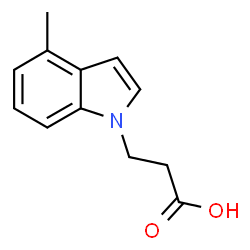 3-(4-Methyl-1H-indol-1-yl)propanoic acid structure