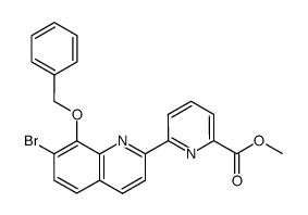 Methyl 8-(benzyloxy)-7-bromo-2-(2'-pyridyl)quinoline-6'-carboxylate结构式