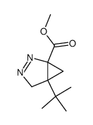1-carbomethoxy-5-t-butyl-2,3-diaza-bicyclo(3.1.0)hex-2-ene Structure