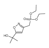 diethyl ((5-(2-hydroxypropan-2-yl)isoxazol-3-yl)methyl)phosphonate结构式