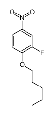 2-fluoro-4-nitro-1-pentoxybenzene Structure