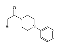 2-bromo-1-(4-phenylpiperazin-1-yl)ethanone结构式
